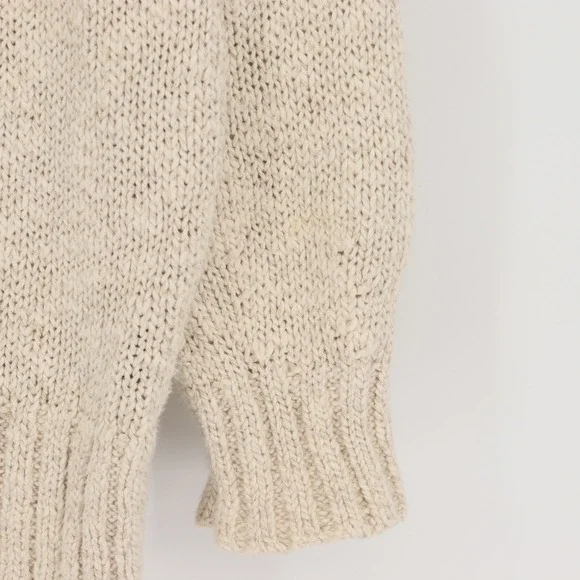 Jenni Kayne Cruise Cocoon Crewneck Chunky Knit Sweater Size XS Oatmeal Casual